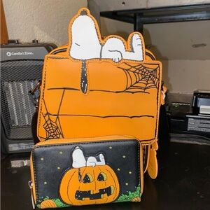 Peanuts Halloween Snoopy Pumpkin Purse